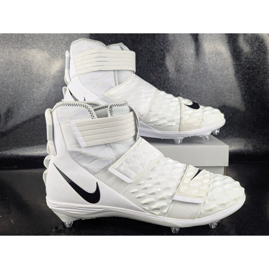 Nike Force Savage Elite 2 White Black Football Men's Size16 Detachable Spike New